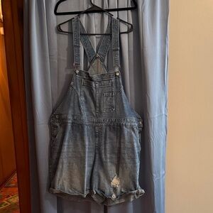 Lane Bryant Blue Denim Jeans Overalls